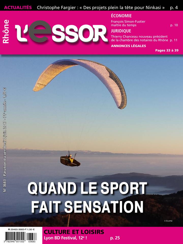 L'Essor RHONE 02 juin 2017 L'Essor RHONE du 02 juin 2017 à télécharger sur iPad