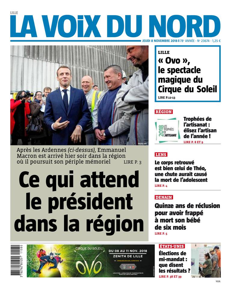 La Voix du Nord 08 novembre 2018 La Voix du Nord du 08 novembre 2018 à télécharger sur iPad