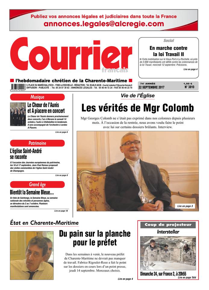 Courrier Français 22 septembre 2017 Courrier Français