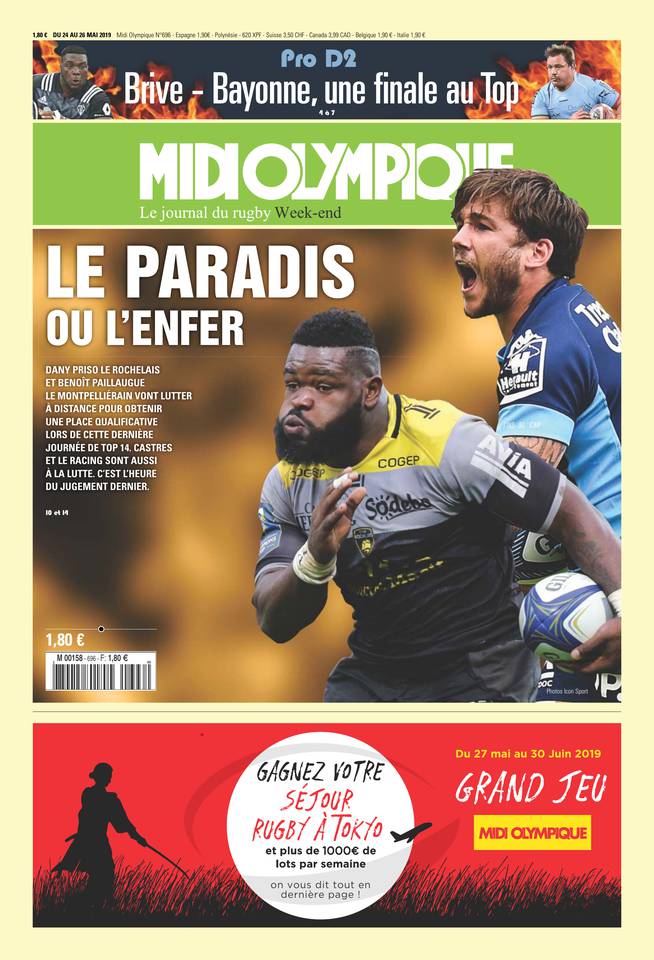Midi Olympique Vert 24 mai 2019 Midi Olympique Vert N°696 du 24 mai 2019 à télécharger sur iPad