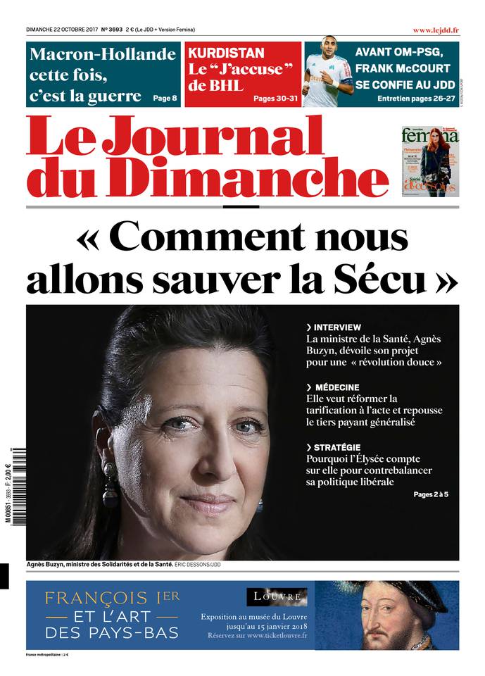 Le Journal du Dimanche 22 octobre 2017 Le Journal du Dimanche N°3693 du 22 octobre 2017 à télécharger sur iPad