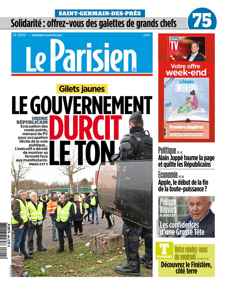 Le Parisien 04 janvier 2019 Le Parisien du 04 janvier 2019 à télécharger sur iPad