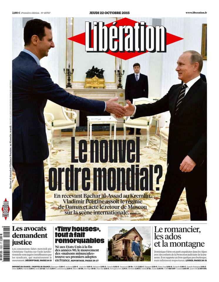 Libération 22 octobre 2015 Libération du 22 octobre 2015 à télécharger sur iPad