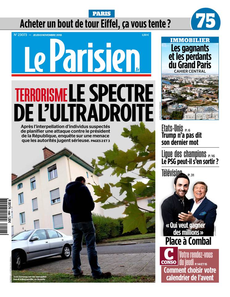 Le Parisien 08 novembre 2018 Le Parisien du 08 novembre 2018 à télécharger sur iPad