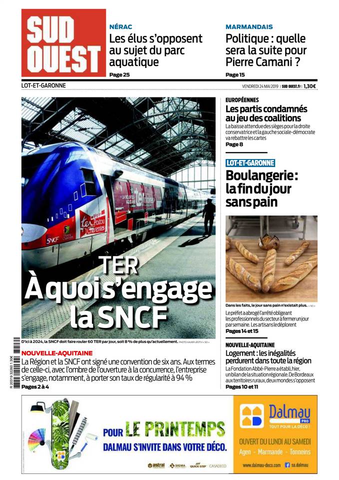 Sud Ouest 24 mai 2019 Abonnement Sud Ouest Pas Cher avec BOUQUET INFO ePresse.fr
