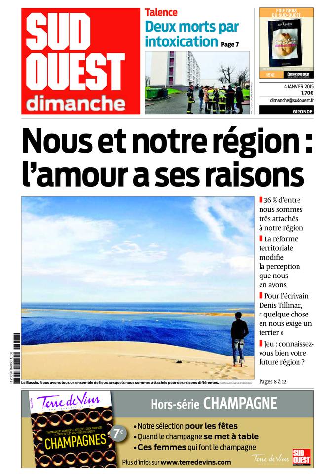 Sud Ouest Dimanche 04 janvier 2015 Sud Ouest Dimanche du 04 janvier 2015 à télécharger sur iPad
