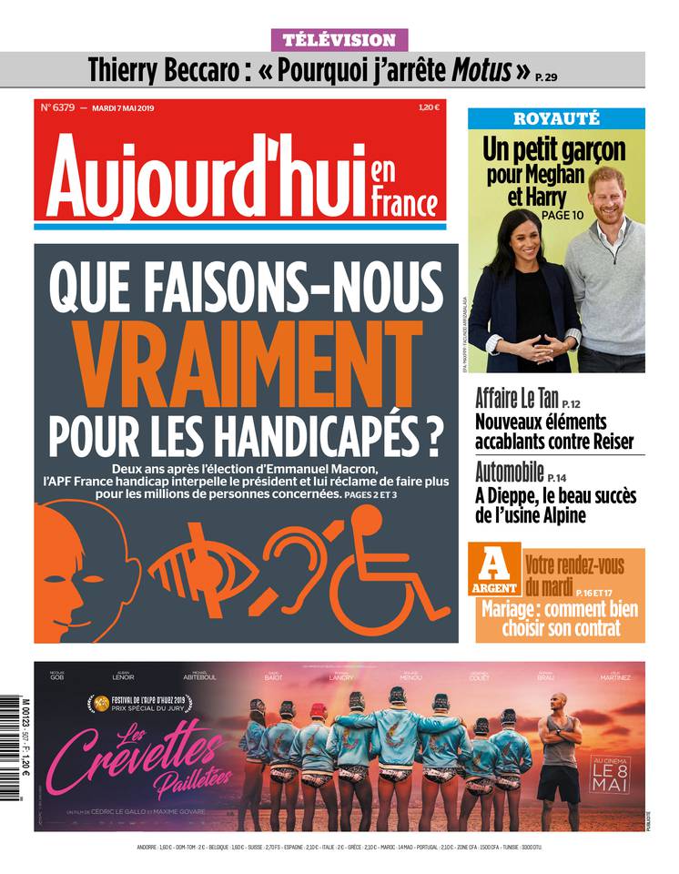 Aujourd'hui en France 07 mai 2019 Aujourd'hui en France du 07 mai 2019 à télécharger sur iPad