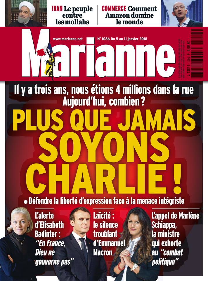 Marianne 05 janvier 2018 Marianne N°1086 du 05 janvier 2018 à télécharger sur iPad