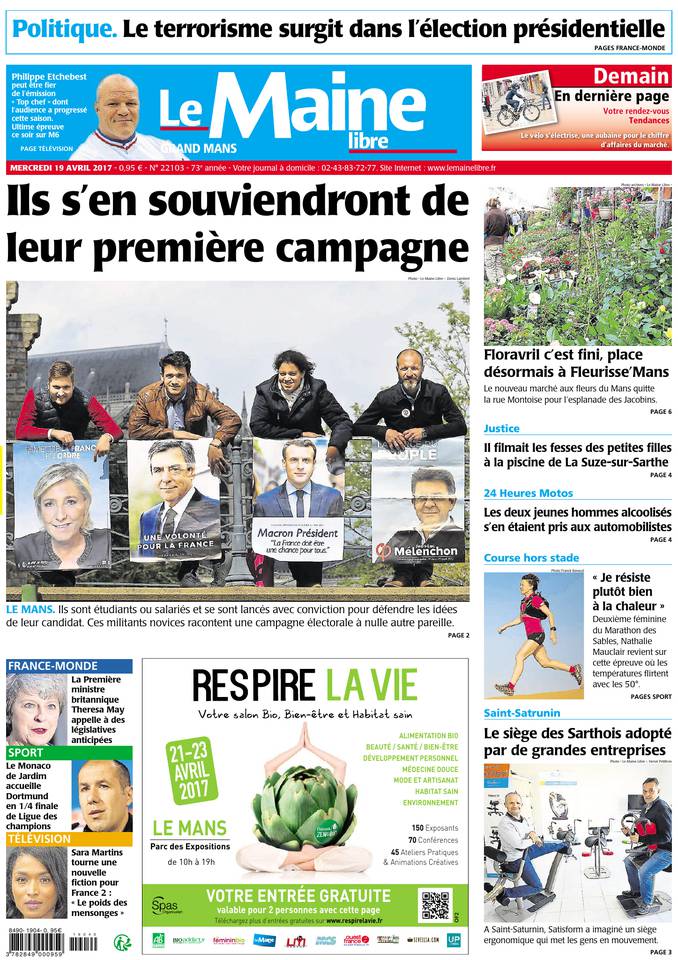 Le Maine Libre 19 avril 2017 Le Maine Libre du 19 avril 2017 à télécharger sur iPad