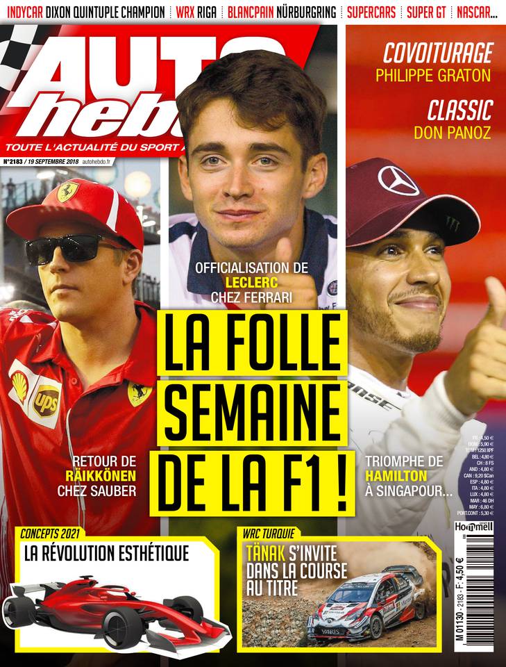 AutoHebdo 19 septembre 2018 Abonnement AutoHebdo Pas Cher avec le BOUQUET ePresse.fr