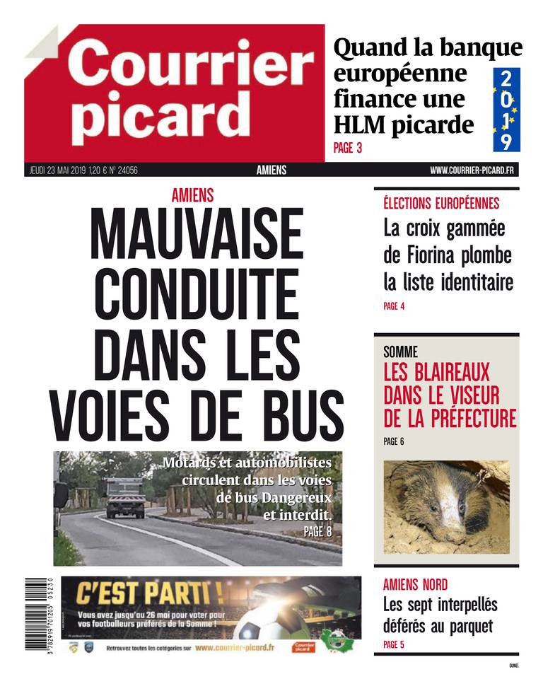 Courrier Picard 23 mai 2019 Courrier Picard du 23 mai 2019 à télécharger sur iPad