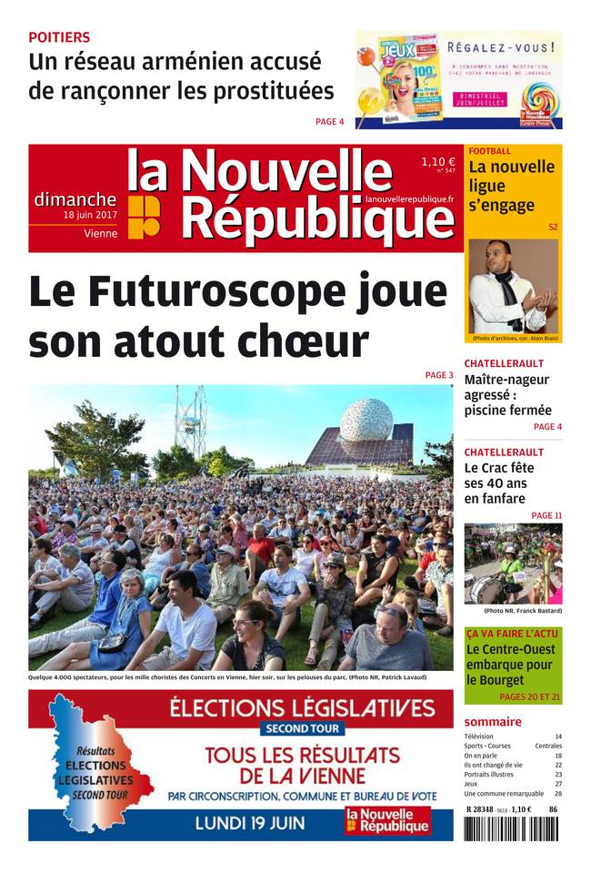 La Nouvelle République Dimanche 18 juin 2017 Abonnement La Nouvelle République Pas Cher avec BOUQUET ePresse.fr