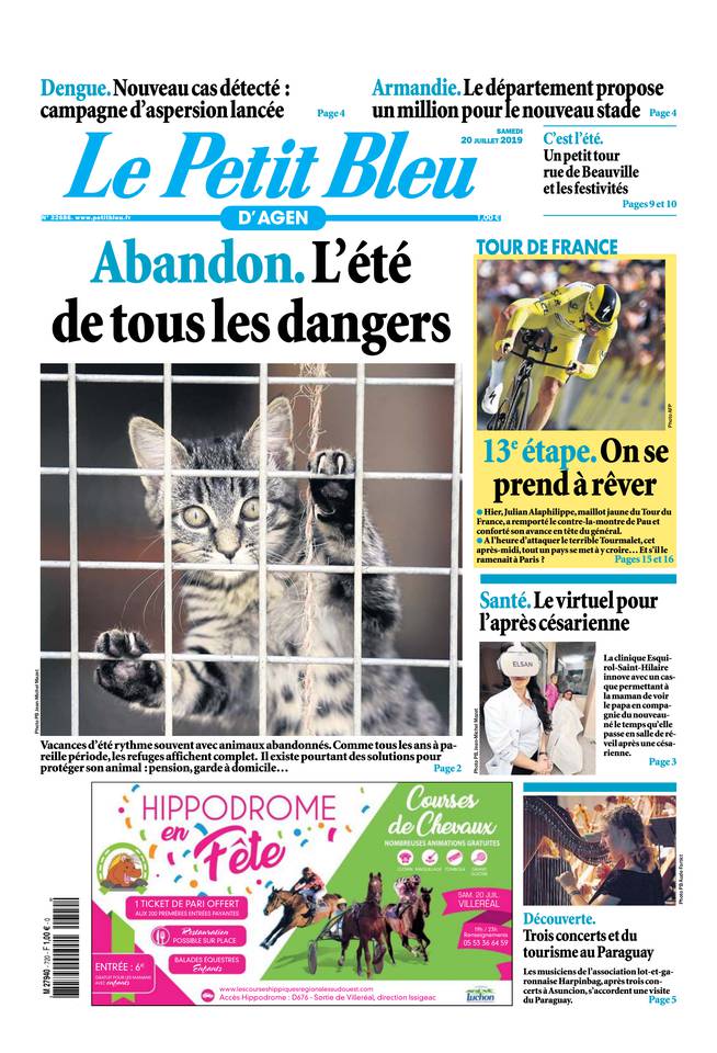 Le Petit Bleu d'Agen 20 juillet 2019 Le Petit Bleu d'Agen du 20 juillet 2019