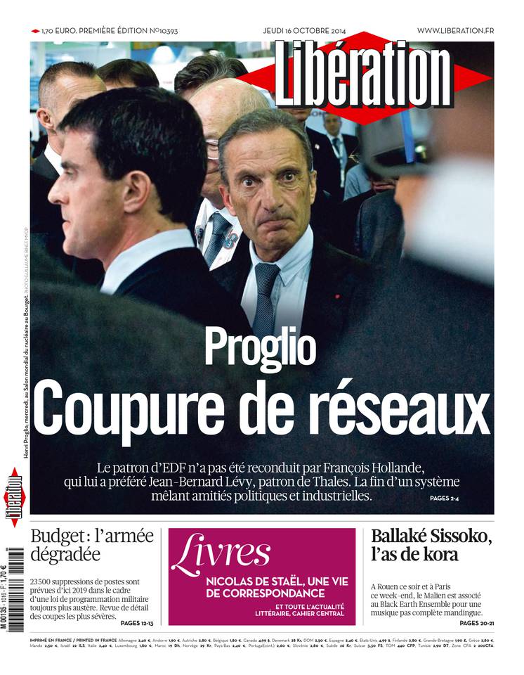 Libération 16 octobre 2014 Libération du 16 octobre 2014 à télécharger sur iPad