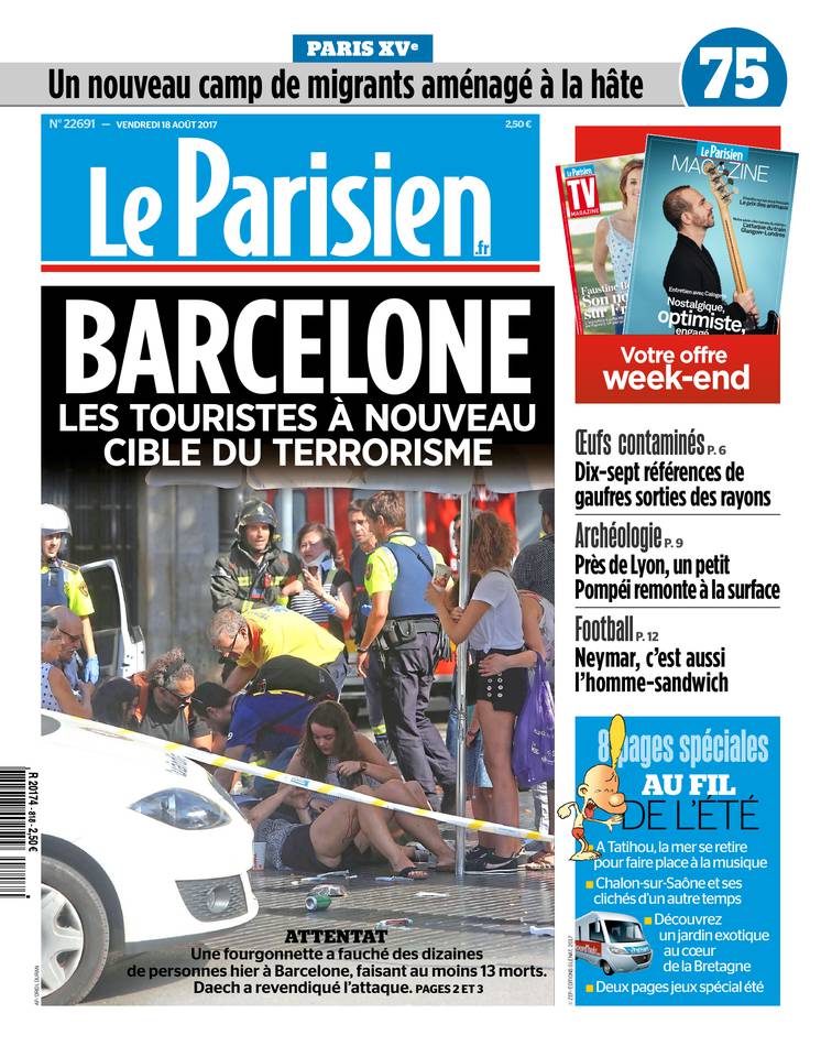 Le Parisien 18 août 2017 Abonnement Le Parisien Pas Cher avec le BOUQUET INFO ePresse.fr