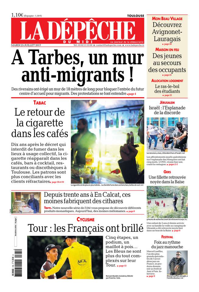 La Dépêche du Midi 25 juillet 2017 Abonnement à La Dépêche du Midi Pas Cher avec le BOUQUET ePresse.fr