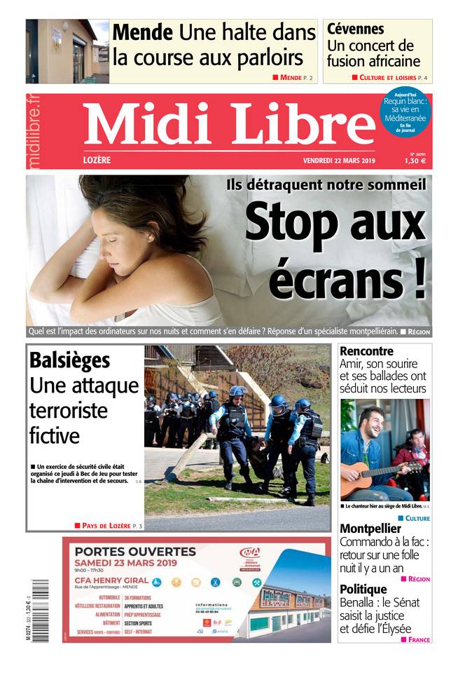 Midi Libre 22 mars 2019 Abonnement à Midi Libre Pas Cher avec le BOUQUET INFO ePresse.fr
