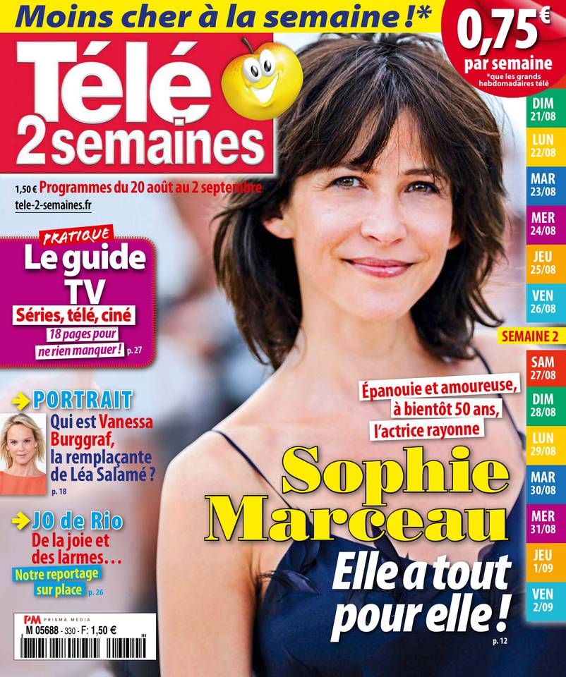 Télé 2 Semaines 15 août 2016 Télé 2 Semaines N°330 du 15 août 2016 à télécharger sur iPad