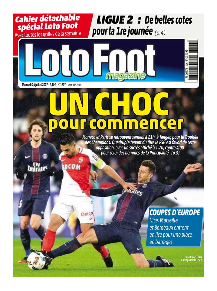 Loto Foot Magazine 26 juillet 2017 Loto Foot Magazine du 26 juillet 2017 à télécharger sur iPad