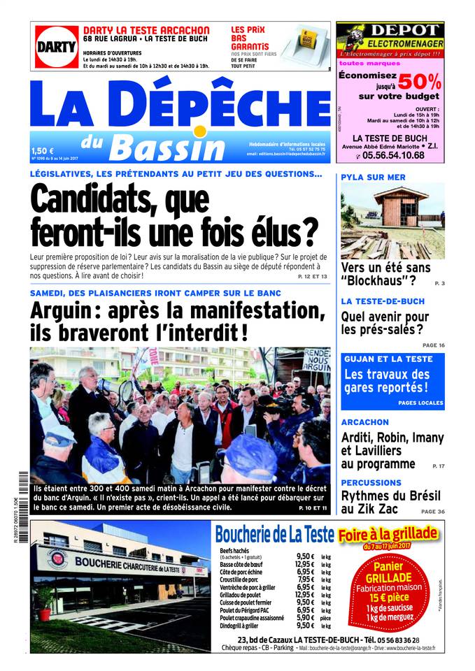 La Dépêche du Bassin 07 juin 2017 La Dépêche du Bassin du 07 juin 2017 à télécharger sur iPad