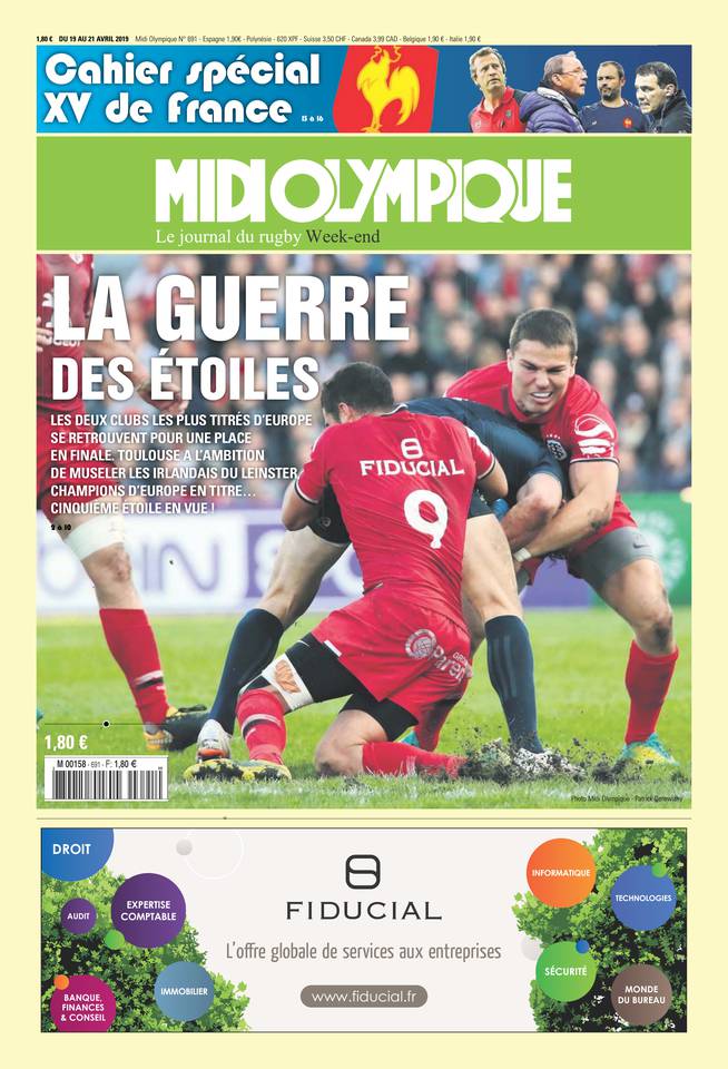 Midi Olympique Vert 19 avril 2019 Midi Olympique Vert N°691 du 19 avril 2019 à télécharger sur iPad