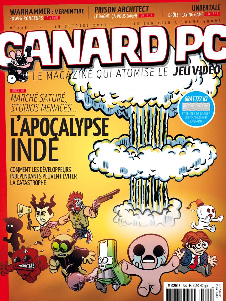 Canard PC 15 octobre 2015 Canard PC N°326 du 15 octobre 2015 à télécharger sur iPad