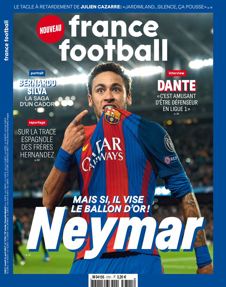 France Football 11 avril 2017 France Football du 11 avril 2017 à télécharger sur iPad