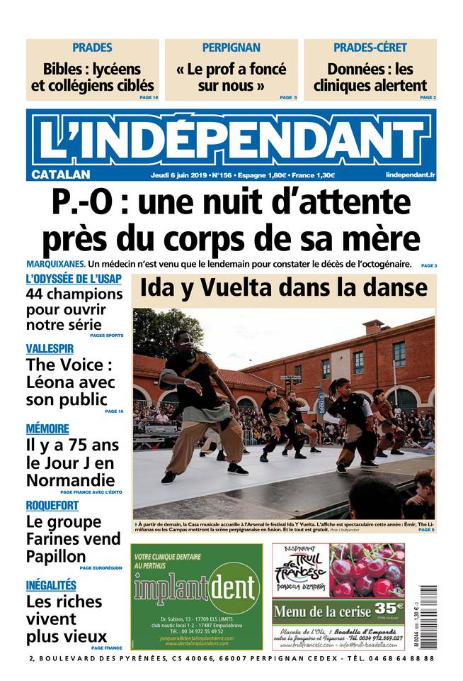 L'Indépendant 06 juin 2019 L'Indépendant du 06 juin 2019 à télécharger sur iPad