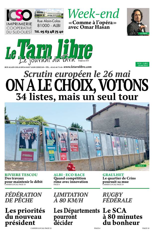 Le Tarn libre 24 mai 2019 Le Tarn libre du 24 mai 2019
