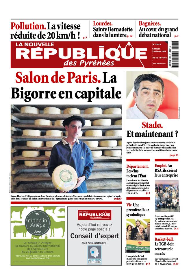 La Nouvelle République des Pyrénées 23 février 2019 La Nouvelle République des Pyrénées du 23 février 2019