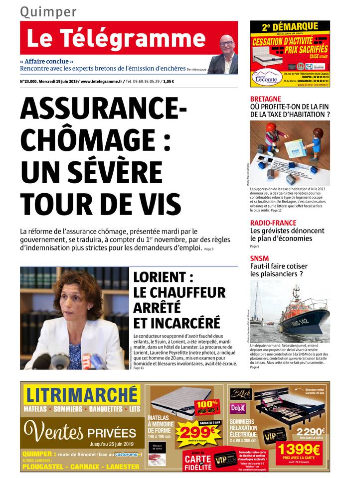 Le Télégramme 19 juin 2019 Abonnement Le Télégramme Pas Cher avec BOUQUET INFO ePresse.fr