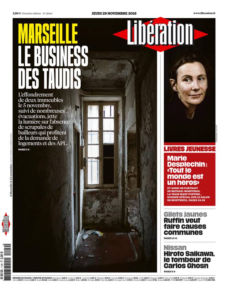 Libération 29 novembre 2018 Libération du 29 novembre 2018 à télécharger sur iPad