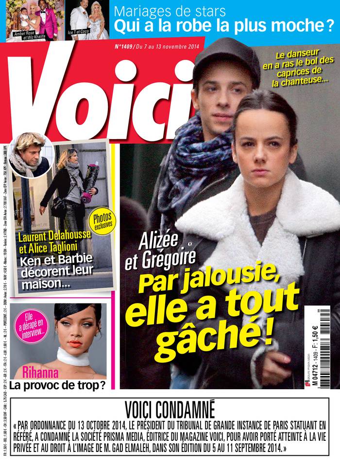 Voici 07 novembre 2014 Voici N°1409 du 07 novembre 2014 à télécharger sur iPad