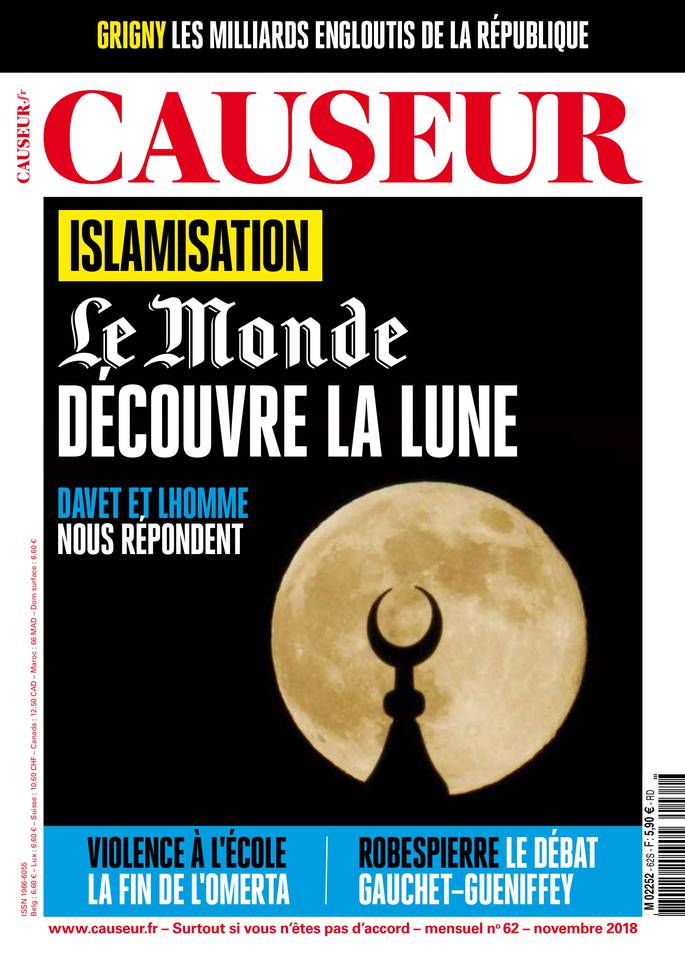 Causeur 06 novembre 2018 Abonnement Causeur Pas Cher avec le BOUQUET ePresse.fr