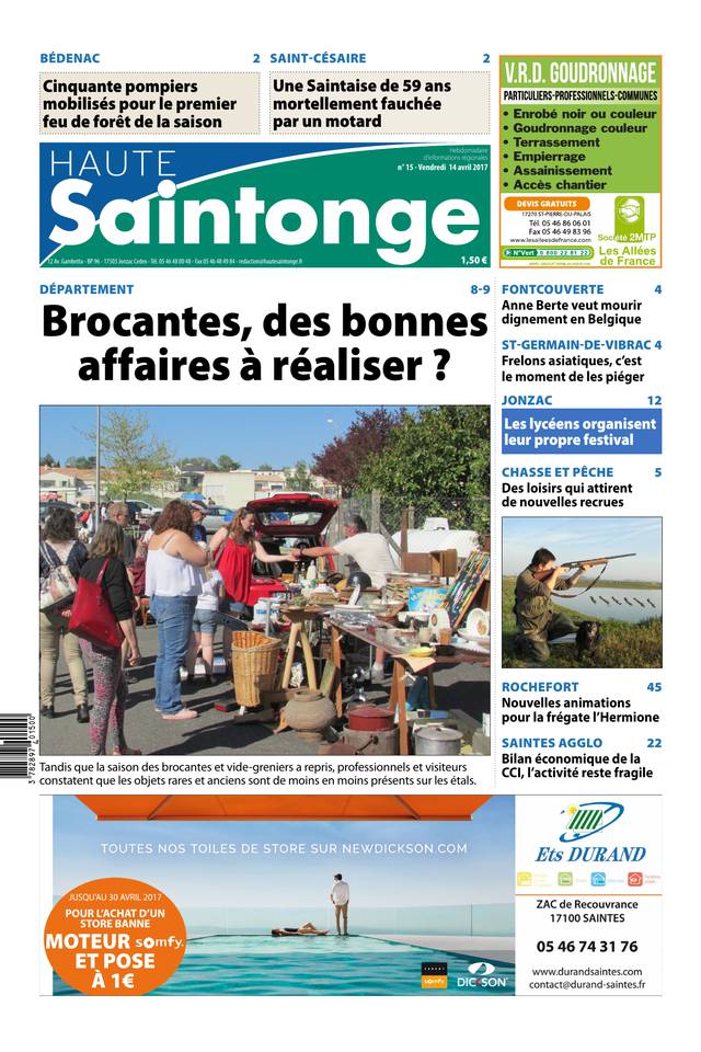 Haute Saintonge 14 avril 2017 Haute Saintonge du 14 avril 2017 à télécharger sur iPad