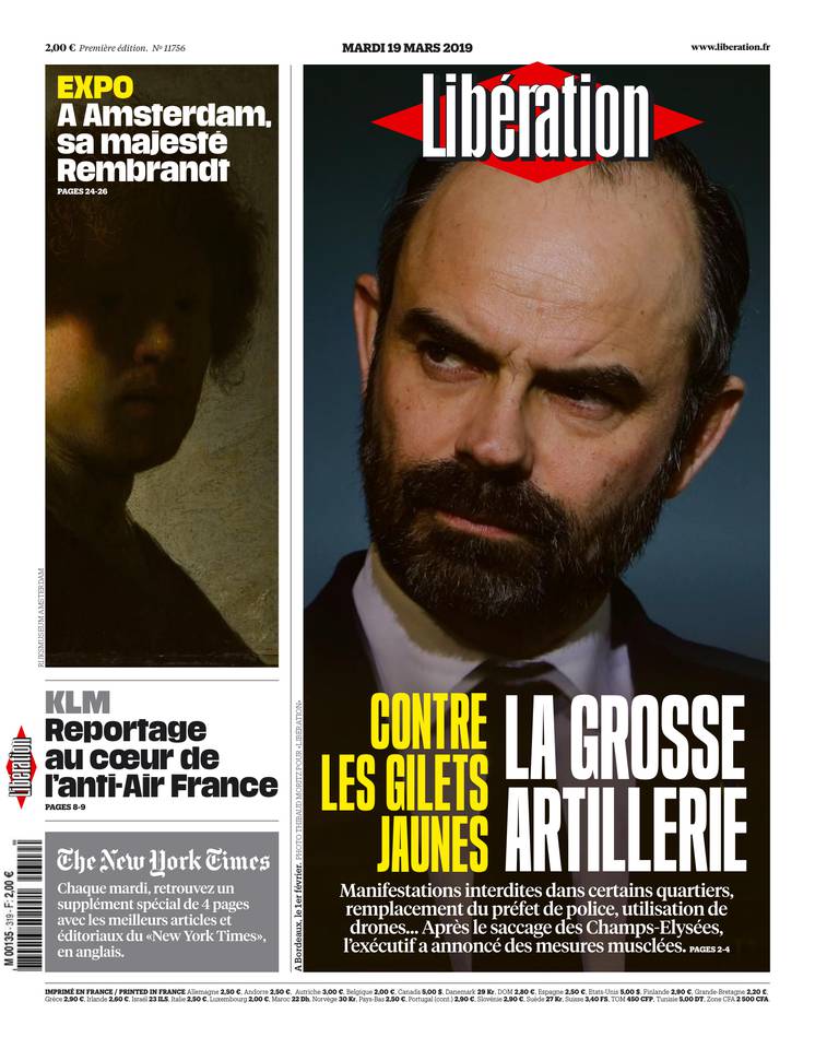 Libération 19 mars 2019 Abonnement à Libération Pas Cher avec le BOUQUET INFO ePresse.fr