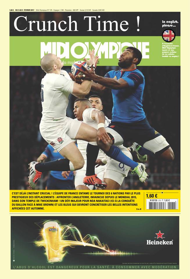 Midi Olympique Vert 03 février 2017 Midi Olympique Vert du 03 février 2017 à télécharger sur iPad