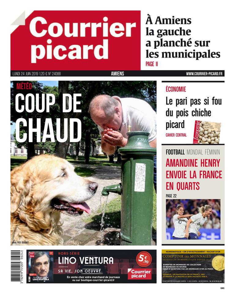 Courrier Picard 24 juin 2019 Courrier Picard - Amiens du 24 juin 2019
