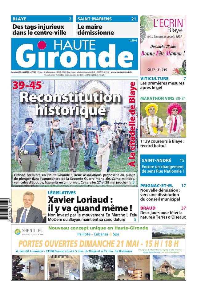 Haute Gironde 19 mai 2017 Haute Gironde du 19 mai 2017 à télécharger sur iPad
