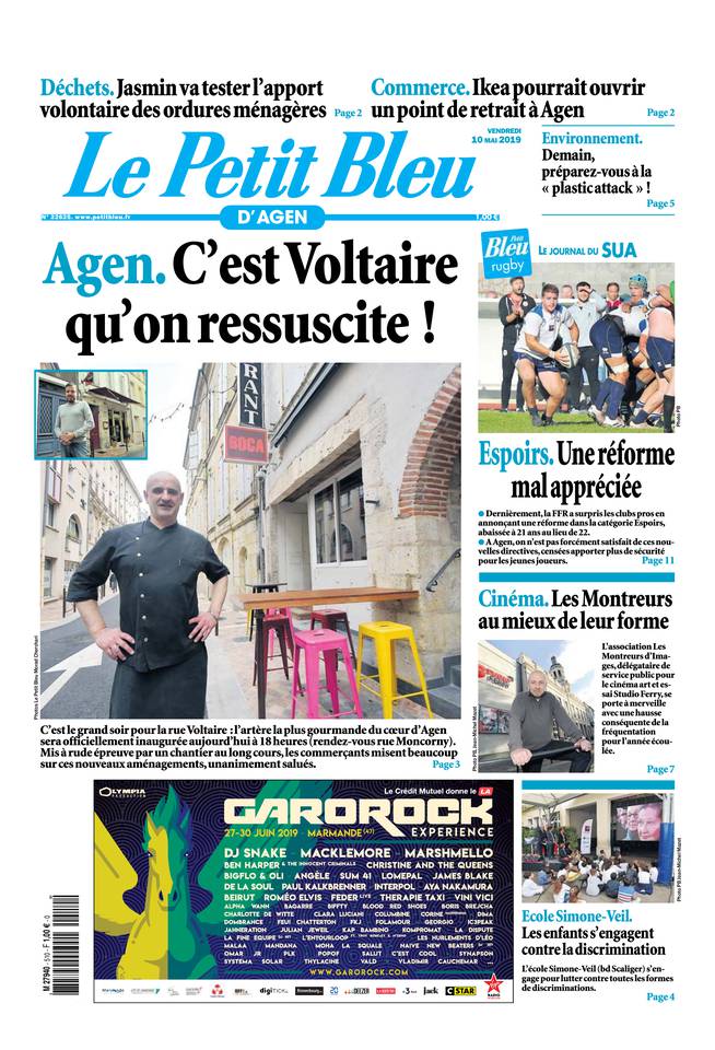 Le Petit Bleu d'Agen 10 mai 2019 Le Petit Bleu d'Agen du 10 mai 2019 à télécharger sur iPad