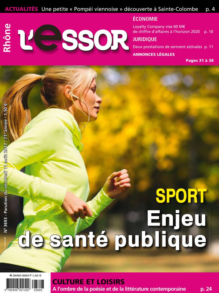 L'Essor RHONE 11 août 2017 L'Essor RHONE du 11 août 2017