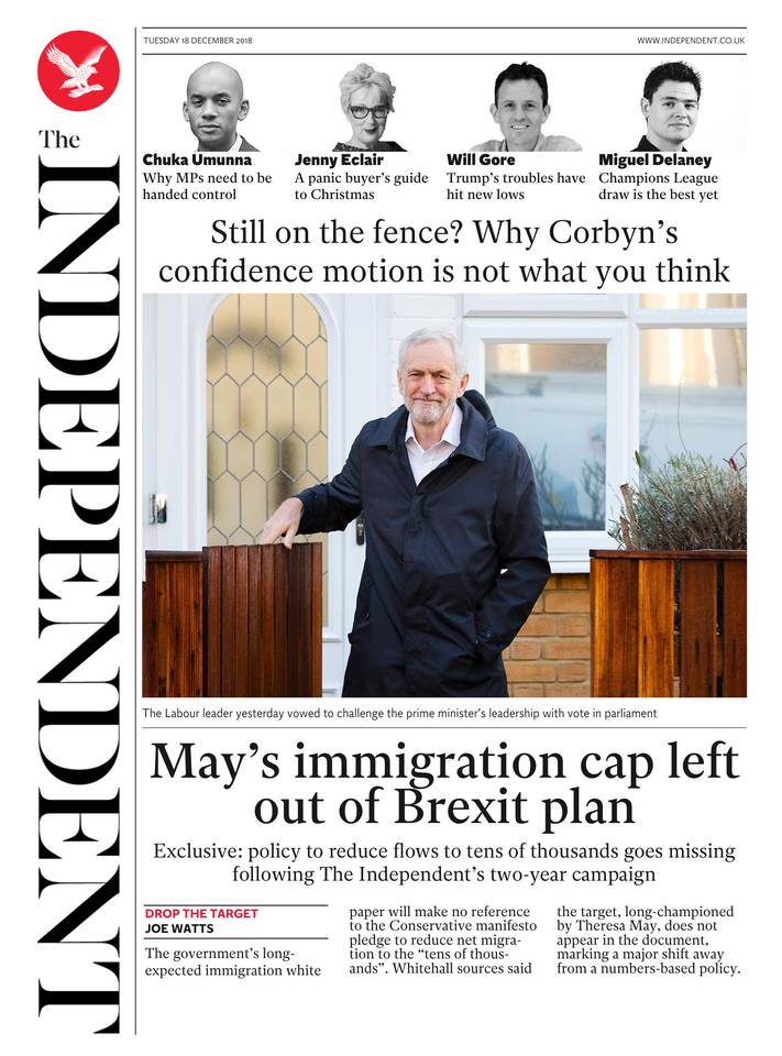 The Independent 18 décembre 2018 Abonnement The Independent Pas Cher avec le BOUQUET INFO ePresse.fr
