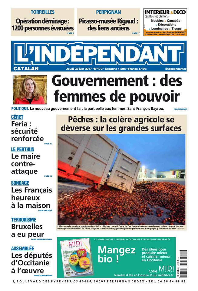 L'Indépendant 22 juin 2017 Abonnement L’Indépendant Pas Cher avec BOUQUET INFO ePresse.fr