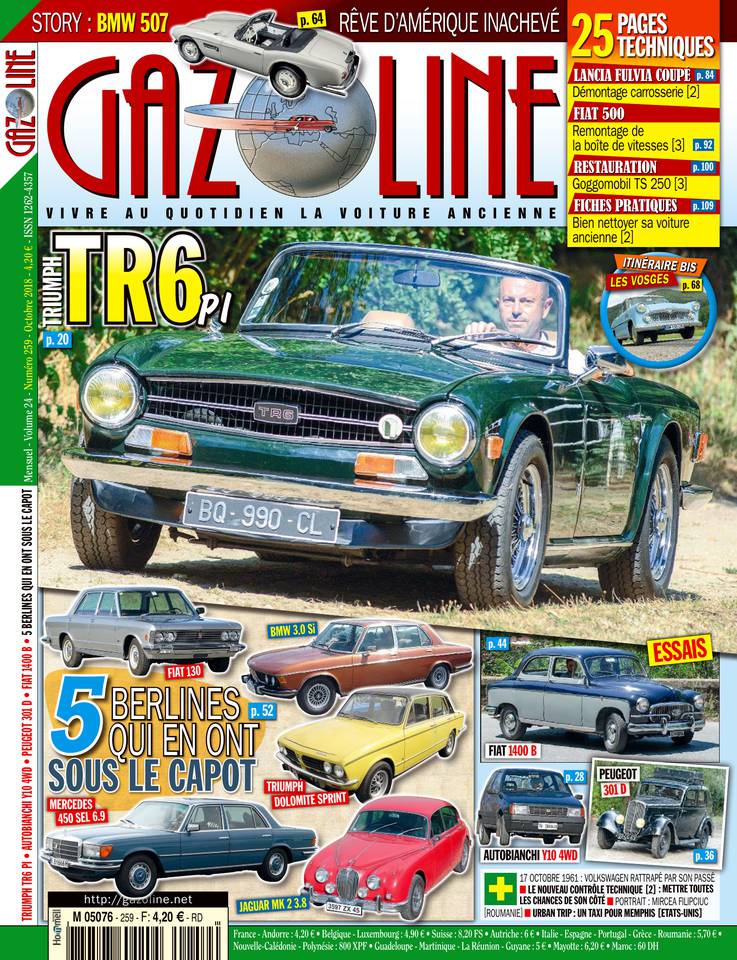 Gazoline 17 septembre 2018 Abonnement Gazoline Pas Cher avec le BOUQUET ePresse.fr
