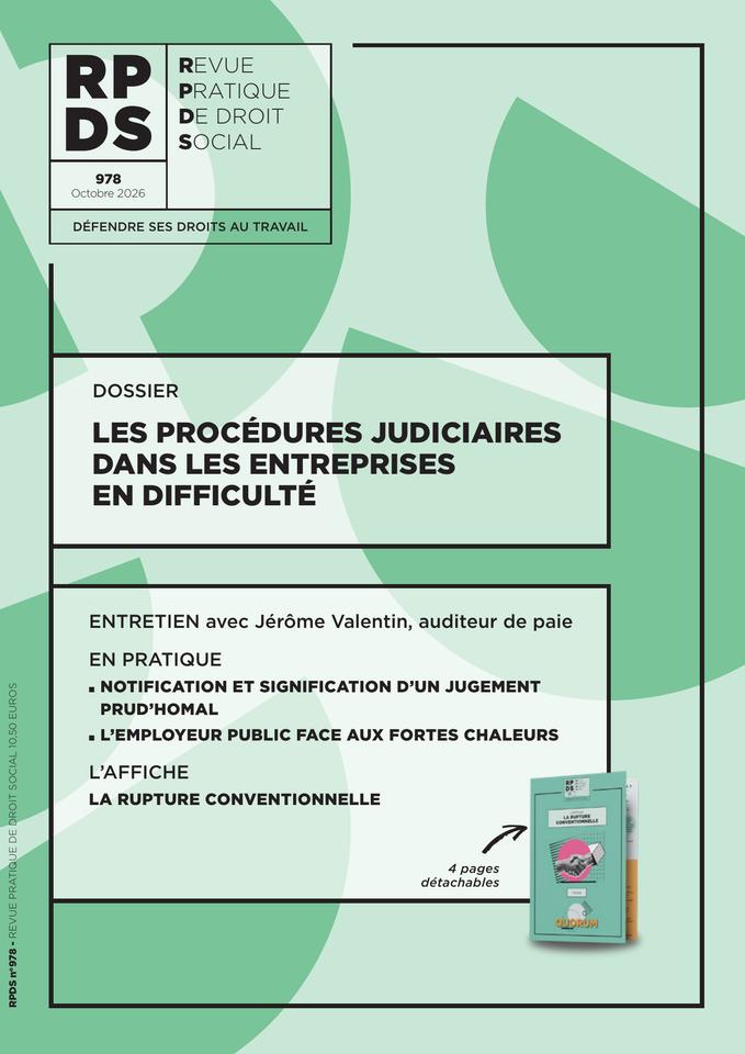 Revue Pratique de Droit Social (RPDS)