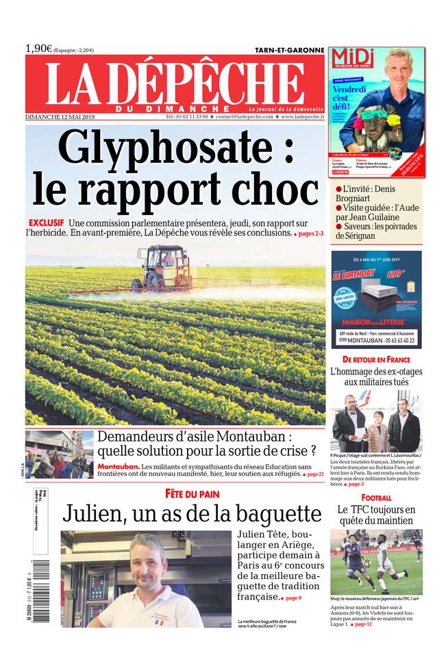 La Dépêche du Midi 12 mai 2019 La Dépêche du Midi du 12 mai 2019 à télécharger sur iPad