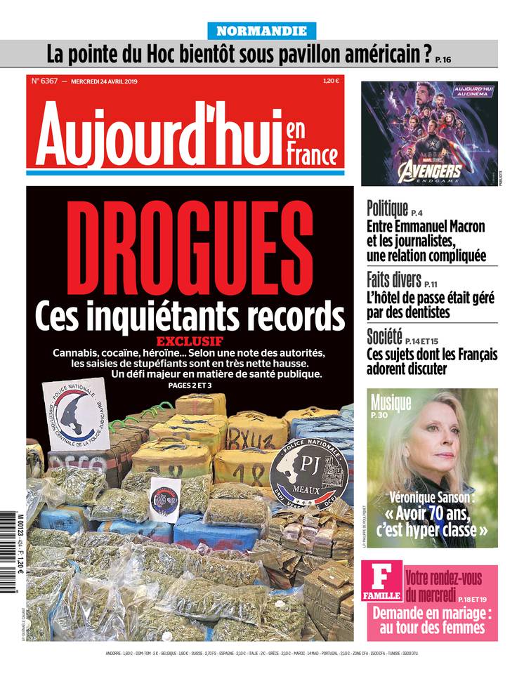 Aujourd'hui en France 24 avril 2019 Aujourd'hui en France du 24 avril 2019 à télécharger sur iPad