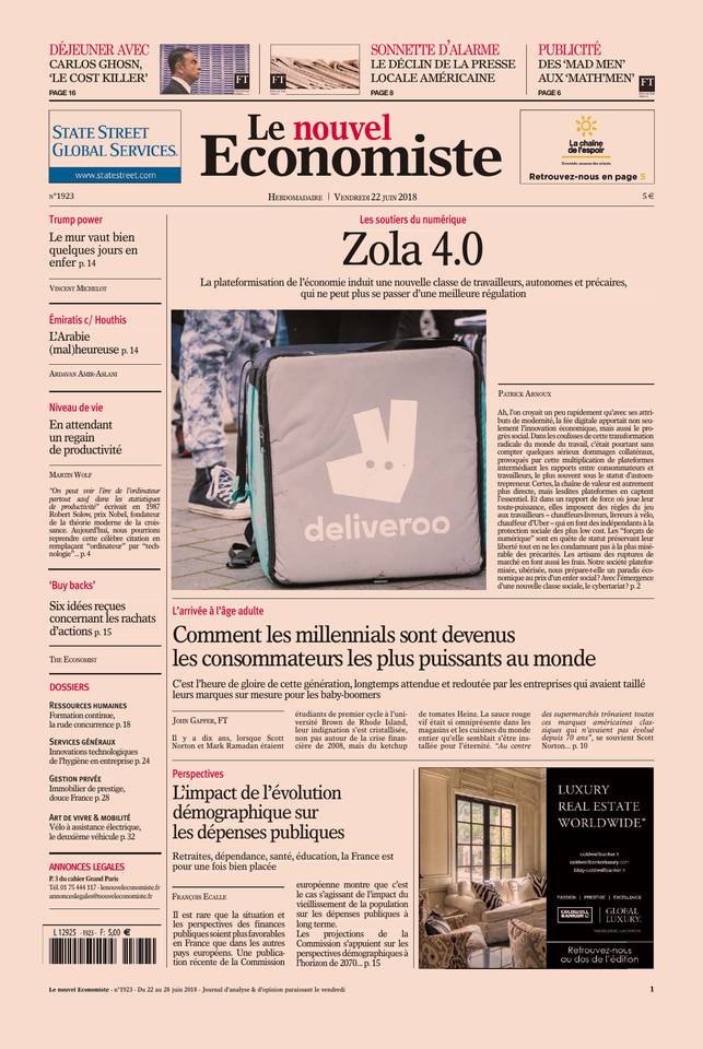 Le nouvel Economiste 21 juin 2018 Abonnement Nouvel Économiste Pas Cher avec le BOUQUET ePresse.fr