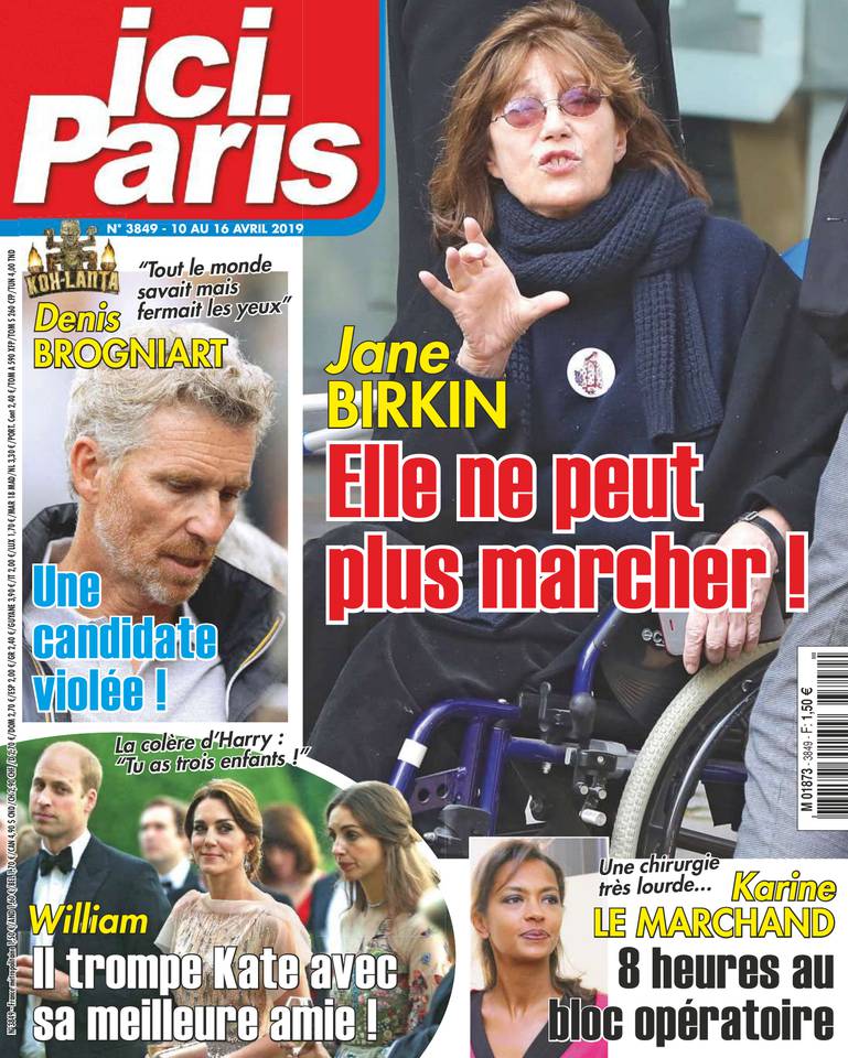 Ici Paris 10 avril 2019 Ici Paris N°3849 du 10 avril 2019 à télécharger sur iPad
