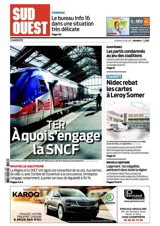 Sud Ouest 24 mai 2019 Abonnement Sud Ouest Pas Cher avec BOUQUET INFO ePresse.fr